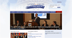Desktop Screenshot of latinosforasecureretirement.org