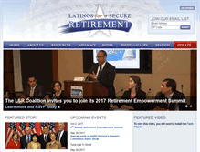 Tablet Screenshot of latinosforasecureretirement.org